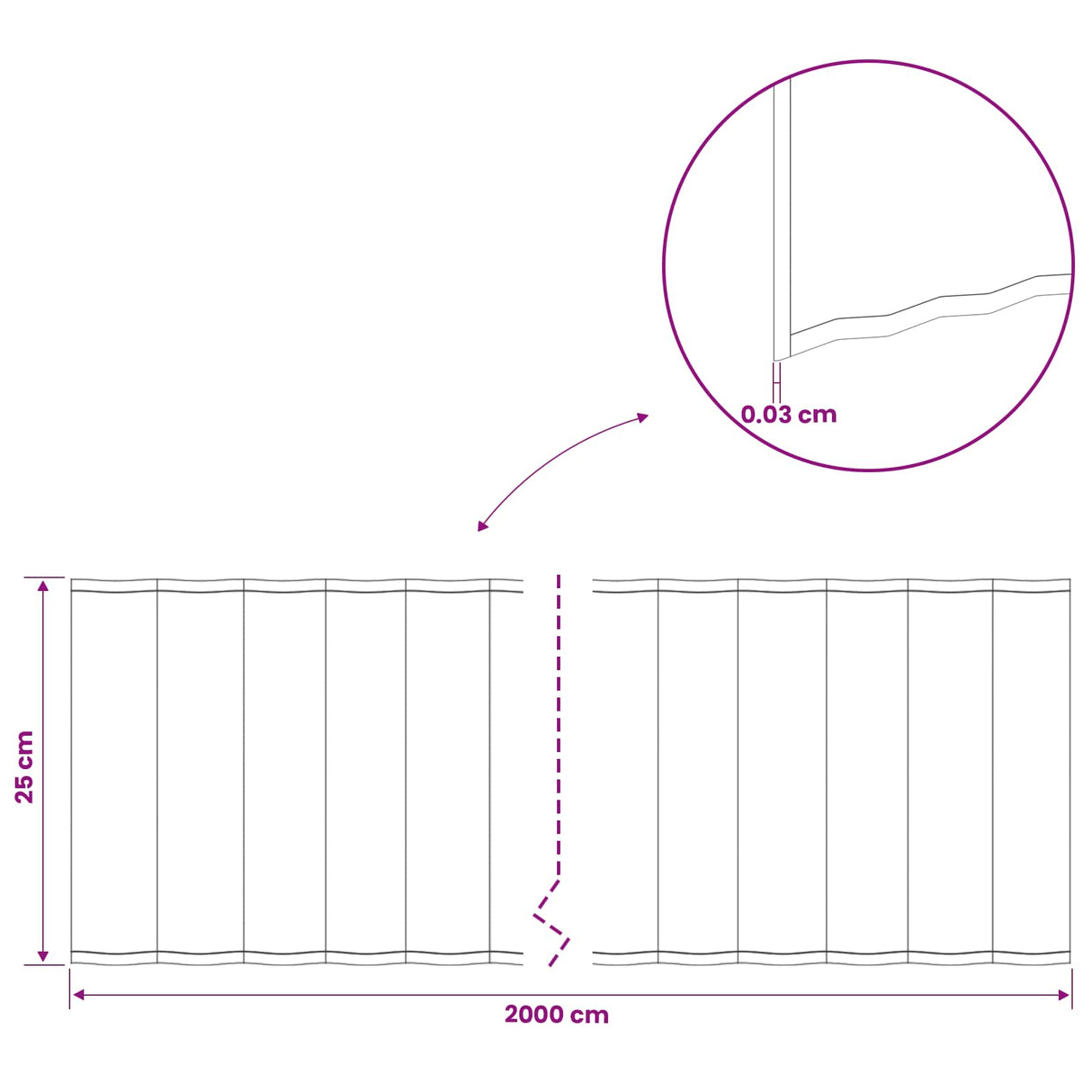 Lawn Edging 20 m x 25 cm Galvanised Steel Silver