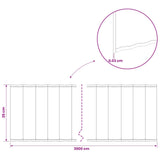Lawn Edging 20 m x 25 cm Galvanised Steel Silver
