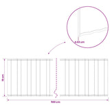 Lawn Edging 5 m x 15 cm Galvanised Steel Silver