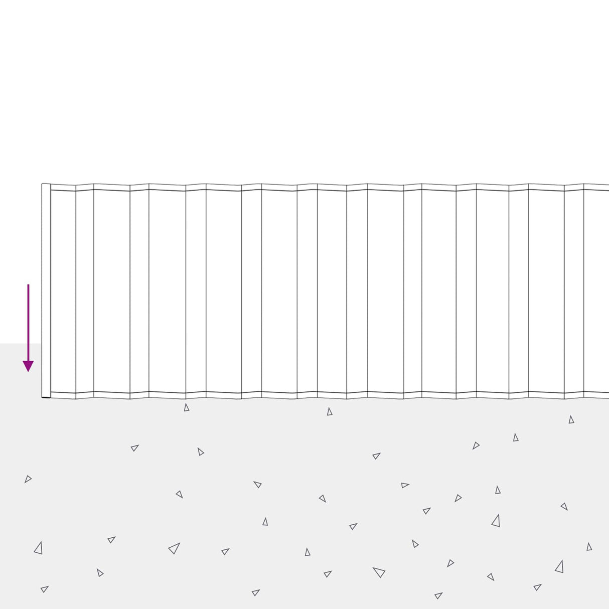 Lawn Edging 5 m x 20 cm Galvanised Steel Silver