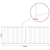 Lawn Edging 5 m x 20 cm Galvanised Steel Silver