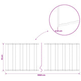 Lawn Edging 20 m x 15 cm Galvanised Steel Silver