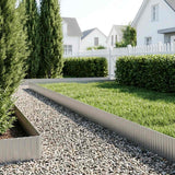 Lawn Edging 20 m x 20 cm Galvanised Steel Silver
