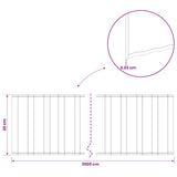 Lawn Edging 20 m x 20 cm Galvanised Steel Silver