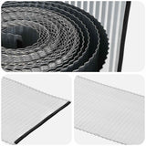 Lawn Edging 5 m x 15 cm Galvanised Steel Silver