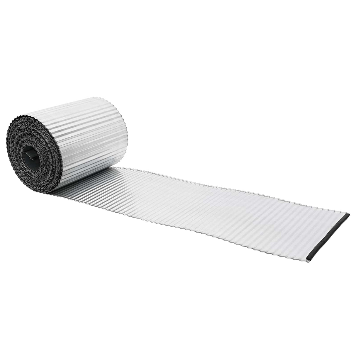 Lawn Edging 5 m x 15 cm Galvanised Steel Silver