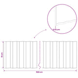 Lawn Edging 5 m x 15 cm Galvanised Steel Silver