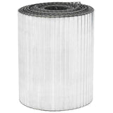 Lawn Edging 5 m x 25 cm Galvanised Steel Silver