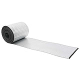 Lawn Edging 10 m x 20 cm Galvanised Steel Silver - Front View