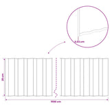 Lawn Edging 10 m x 20 cm Galvanised Steel Silver - Close-Up Angle