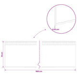 Lawn Edging 5 m x 15 cm Galvanised Steel Silver