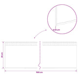 Lawn Edging 5 m x 20 cm Galvanised Steel Silver - Close-Up Angle