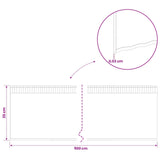 Lawn Edging 5 m x 25 cm Galvanised Steel Silver - Close-Up Angle