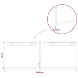 Lawn Edging 10 m x 15 cm Galvanised Steel Silver