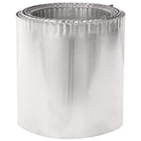 Lawn Edging 10 m x 20 cm Galvanised Steel Silver - Top-Down View