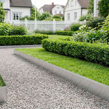 Lawn Edging 10 m x 25 cm Galvanised Steel Silver