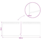 Lawn Edging 10 m x 25 cm Galvanised Steel Silver
