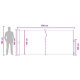 Retractable Side Awning 160 x 500 cm Polyester Rectangular - Close-Up Angle