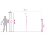 Retractable Side Awning 220 x 500 cm