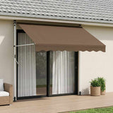 Manual Retractable Awning Taupe 300 cm