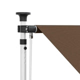 Manual Retractable Awning Taupe 350 cm - Top-Down View