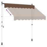 Manual Retractable Awning Taupe 350 cm