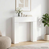 Fireplace Surround White 102 x 18 x 100.5 cm Engineered Wood