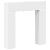 Fireplace Surround White 102 x 18 x 100.5 cm Engineered Wood