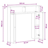 Fireplace Surround White 102 x 18 x 100.5 cm Engineered Wood - Extra Image