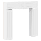 Fireplace Surround White 102 x 18 x 100.5 cm Engineered Wood