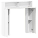Fireplace Surround White 102 x 18 x 100.5 cm Engineered Wood - 45-Degree Angle