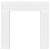 Fireplace Surround White 102 x 18 x 100.5 cm Engineered Wood - Rear View