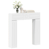 Fireplace Surround White 102 x 18 x 100.5 cm Engineered Wood