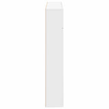 Fireplace Surround White 102 x 18 x 100.5 cm Engineered Wood - Close-Up Angle