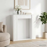Fireplace Surround White 100 x 20 x 100 cm Engineered Wood
