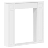 Fireplace Surround White 100 x 20 x 100 cm Engineered Wood - Front View