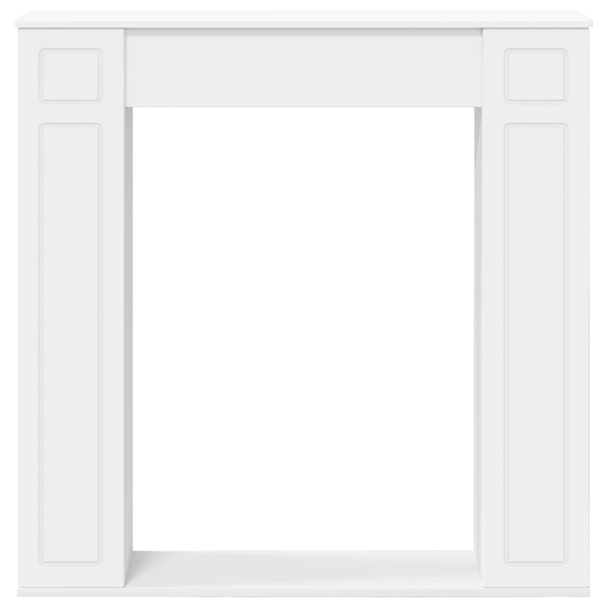 Fireplace Surround White 100 x 20 x 100 cm Engineered Wood