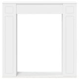 Fireplace Surround White 100 x 20 x 100 cm Engineered Wood