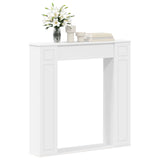 Fireplace Surround White 100 x 20 x 100 cm Engineered Wood - Side View