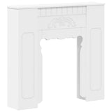 Fireplace Surround White 93 x 20 x 89 cm Engineered Wood - Front View