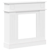 Fireplace Surround White 102 x 26 x 100 cm Engineered Wood - Front View