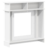 Fireplace Surround White 102 x 26 x 100 cm Engineered Wood - Rear View