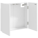 Dartboard Cabinet White 56 x 12 x 53.5 cm Engineered Wood - Side View