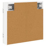 Dartboard Cabinet White 56 x 12 x 53.5 cm Engineered Wood - Rear View