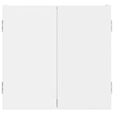 Dartboard Cabinet White 56 x 12 x 53.5 cm Engineered Wood - Top-Down View