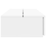 Studio Desk White 152 x 40 x 19.5 cm Engineered Wood - Rear View