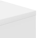 Studio Desk White 130 x 40 x 19.5 cm Engineered Wood - Low Angle
