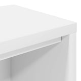 Studio Desk White 130 x 36 x 19.5 cm Engineered Wood - Low Angle