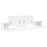Studio Desk White 130 x 36 x 19.5 cm Engineered Wood - Top-Down View