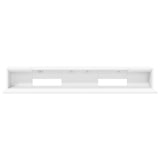 Studio Desk White 130 x 36 x 19.5 cm Engineered Wood - 45-Degree Angle
